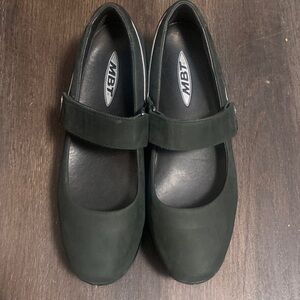 MBT Dark Green Mary Jane Shoes